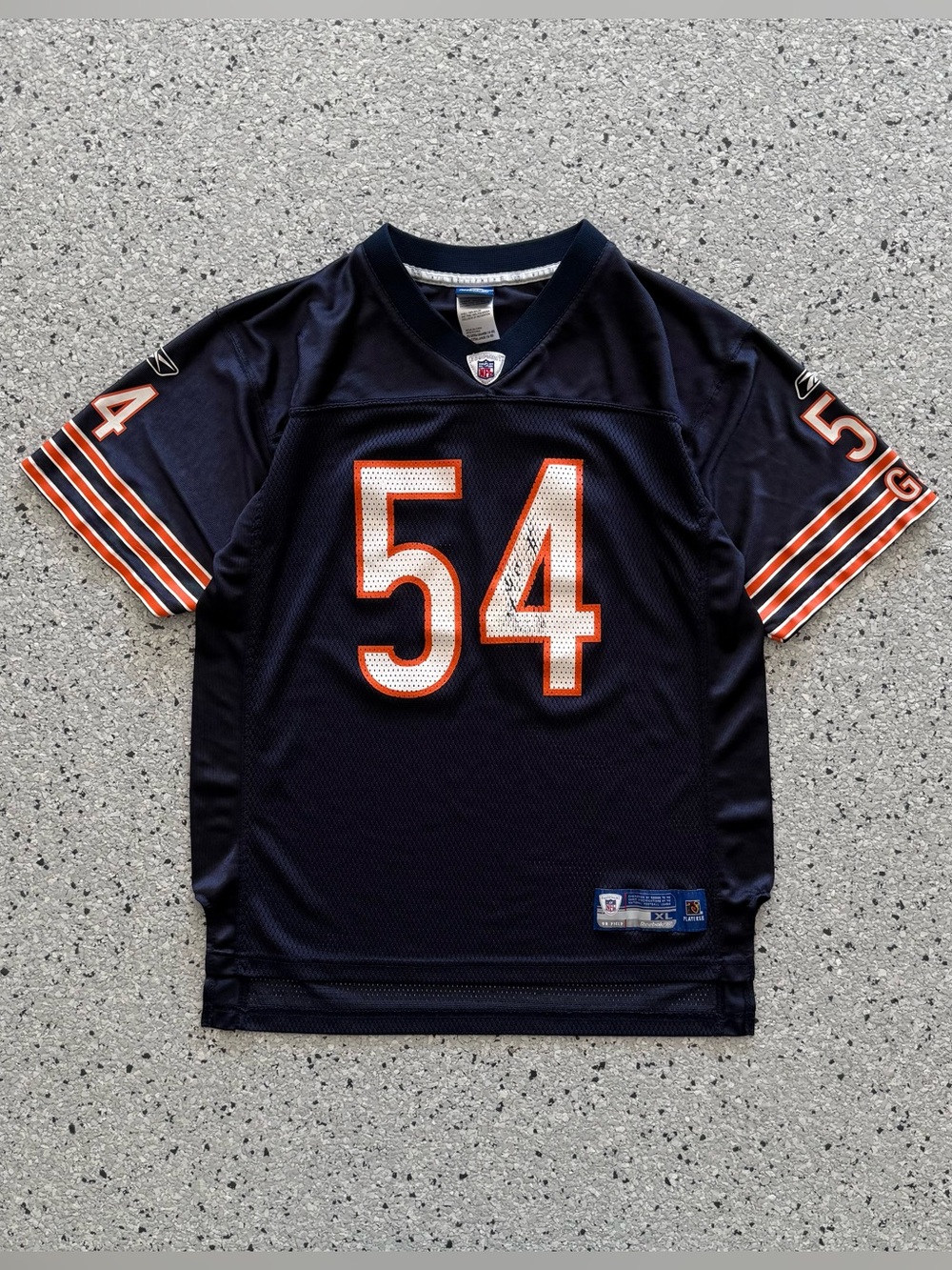 Vintage 00s Brian Urlacher Chicago Bears Jersey Reebok NFL Navy Youth Size XL